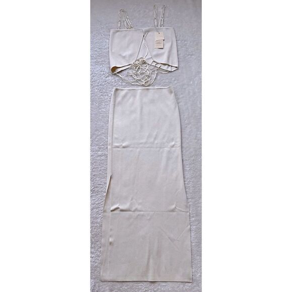 NWT Aya Muse Willow Dress in Off White, Size Large - Picture 5 of 15